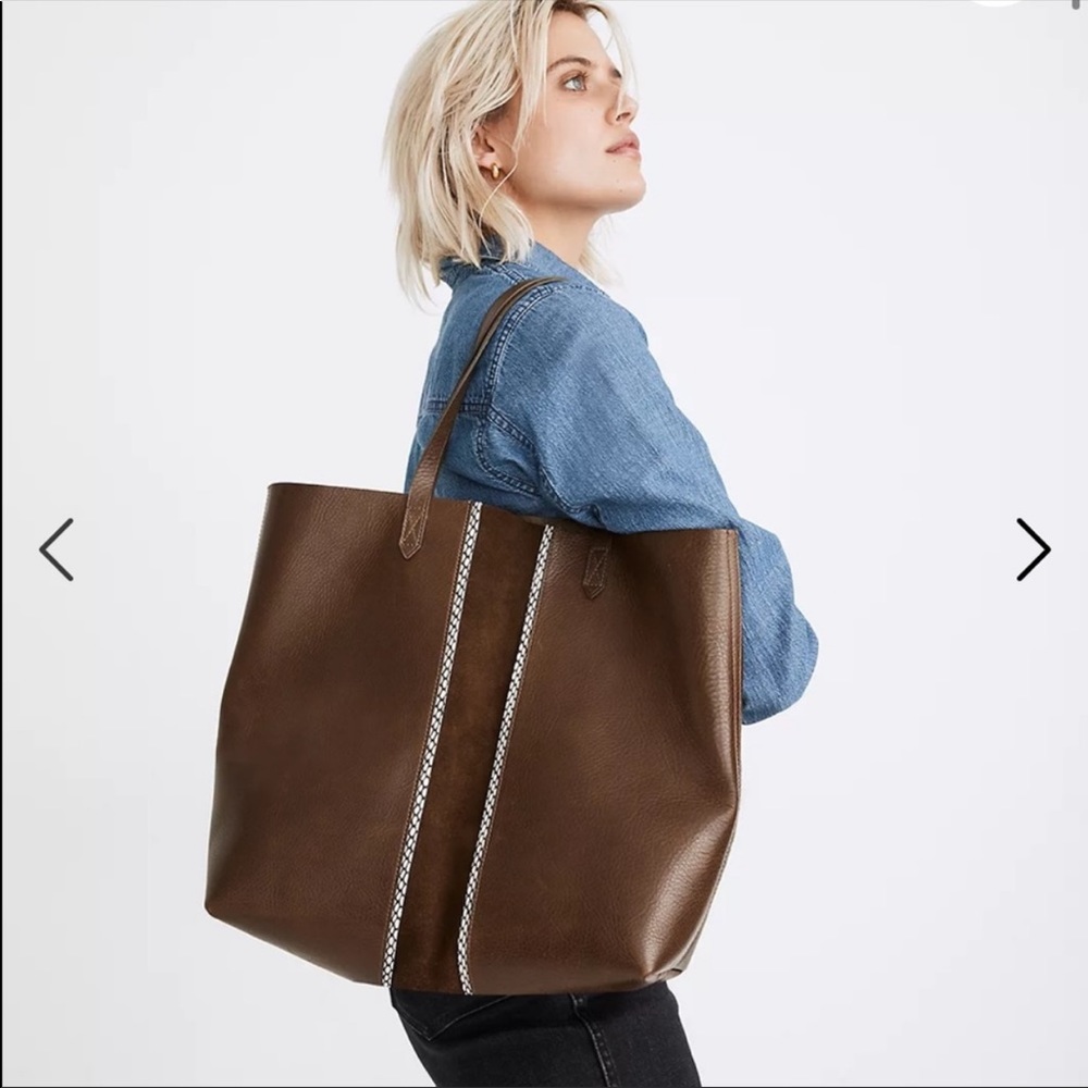 NWT Madewell The Suede Inset Edition Transport Tote